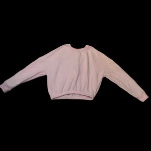 Pink Cropped Sweatshirt Size Small